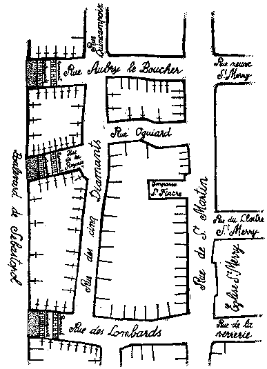 Plan du secteur envisag&eacute;